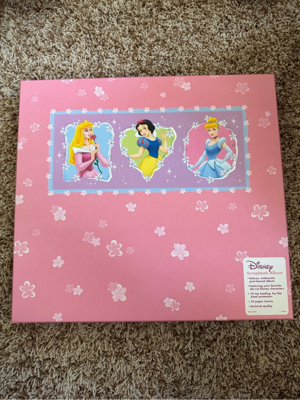 Disney Princess 12x12 Postbound Scrapbook Album
